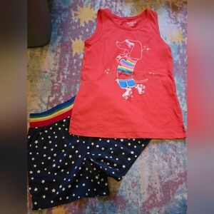 Cat & Jack Red Dog Print Pajama Set